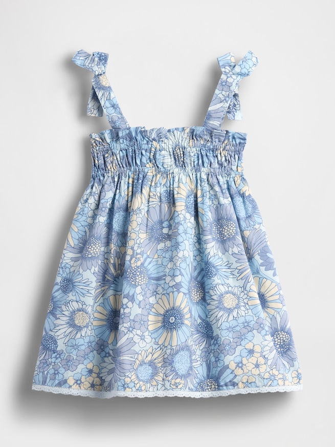 スモッキングギャザー リボンストラップワンピース (幼児・ベビー)-2