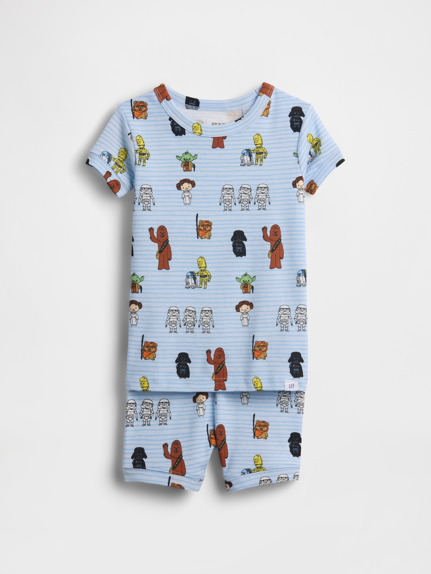 PYJAMA COURT EN COTON BIOLOGIQUE BROSSÉ À IMPRIMÉ DE STAR WARS POUR BÉBÉ ET TOUT-PETIT