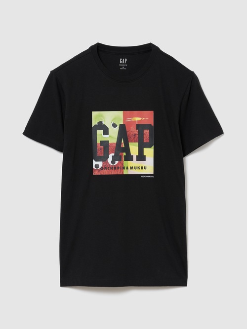 ガチャピン・ムック スタンダードクルーネックTシャツ