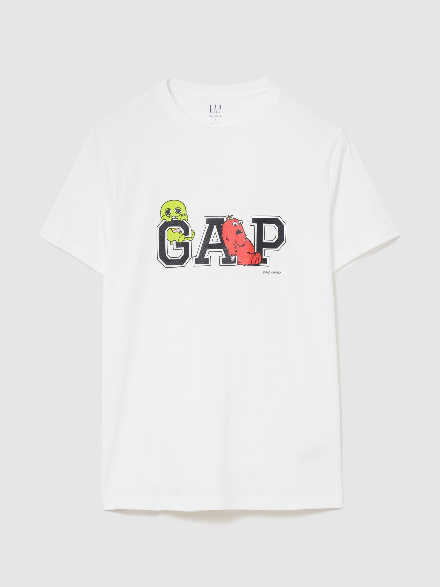 ガチャピン・ムック スタンダードクルーネックTシャツ-0