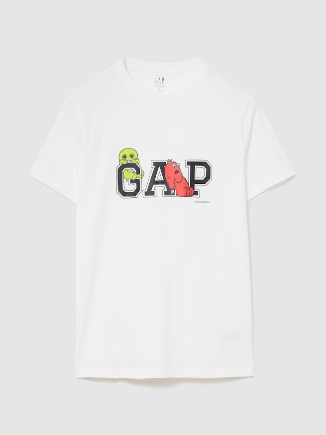 ガチャピン・ムック スタンダードクルーネックTシャツ-0