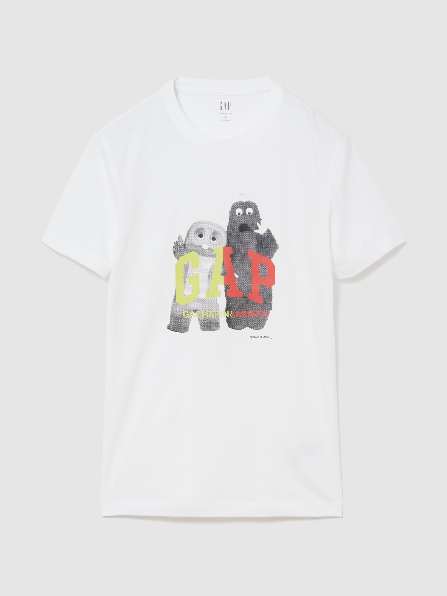 ガチャピン・ムック スタンダードクルーネックTシャツ-0