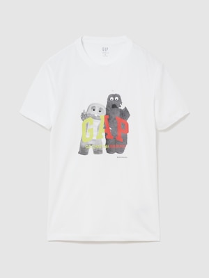 ガチャピン・ムック スタンダードクルーネックTシャツ