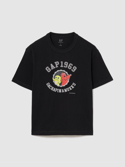 ガチャピン・ムック ヘビーウェイト クロップドTシャツ