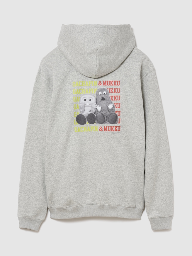 ガチャピン・ムック ヴィンテージソフト リラックスフィット パーカー-1