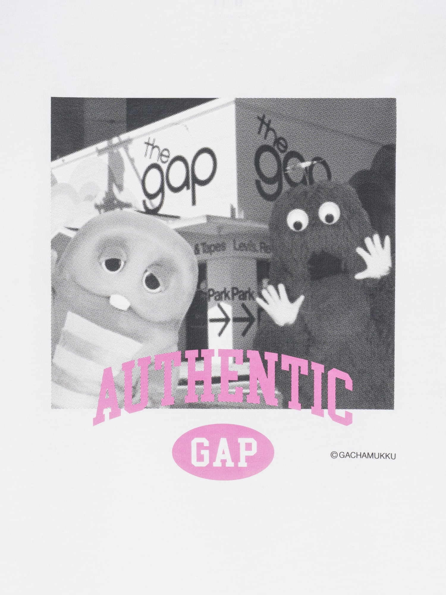 ガチャピン・ムック ヘビーウェイト クロップドTシャツ-3