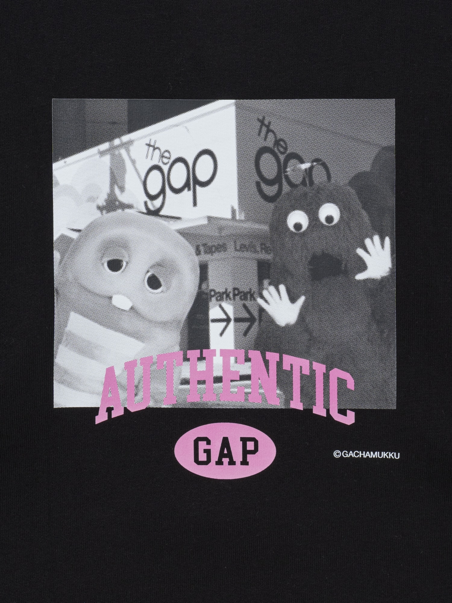 ガチャピン・ムック ヘビーウェイト クロップドTシャツ-3