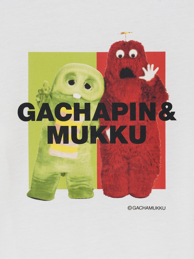 ガチャピン・ムック ポケットTシャツ(キッズ)-3