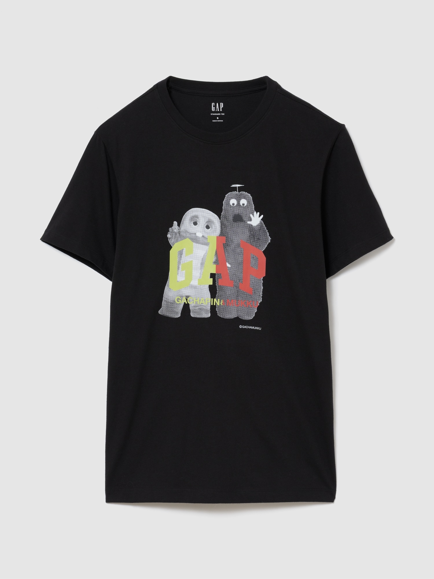 ガチャピン・ムック スタンダードクルーネックTシャツ-0