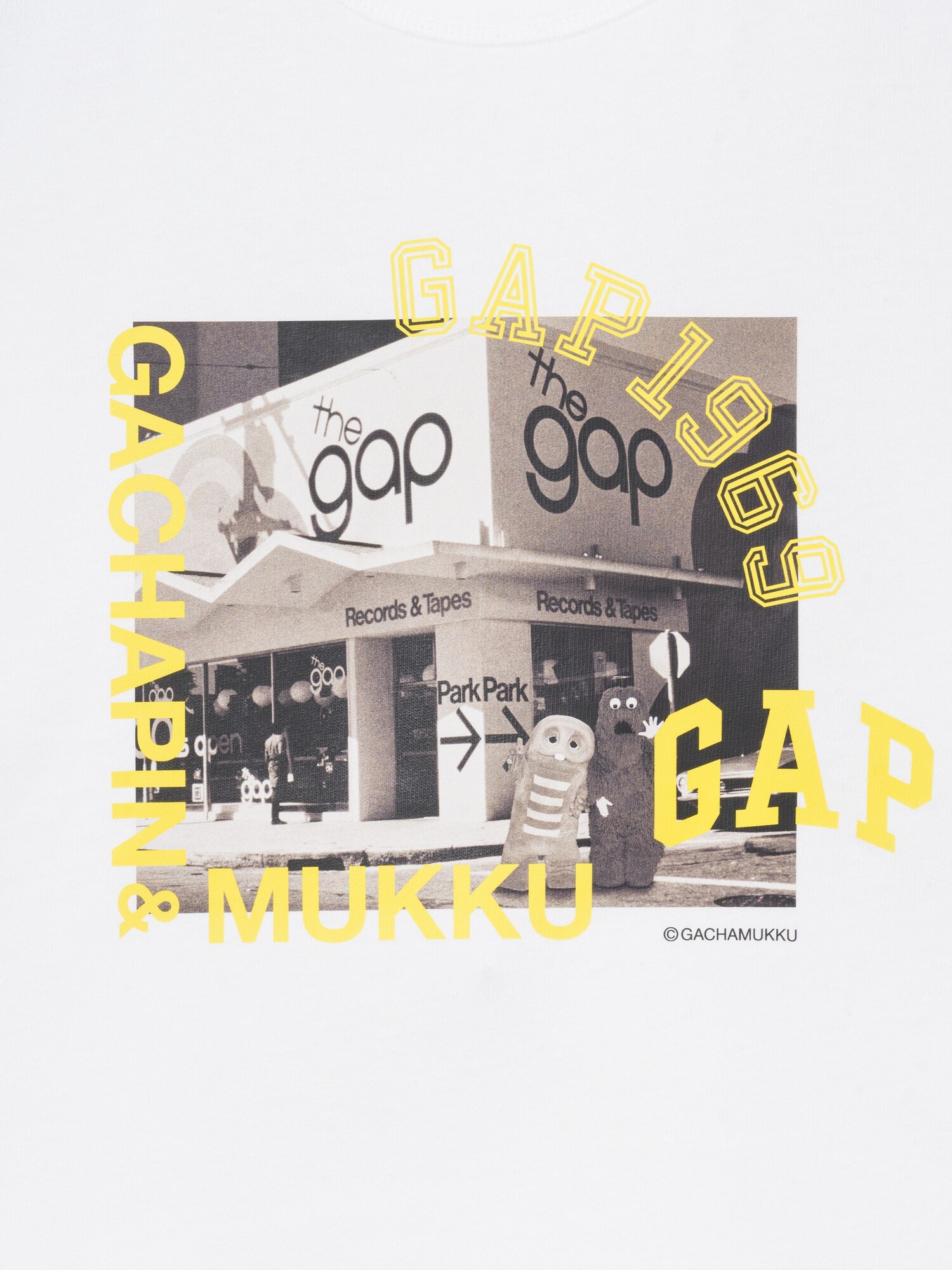 ガチャピン・ムック ヘビーウェイト クロップドTシャツ-2