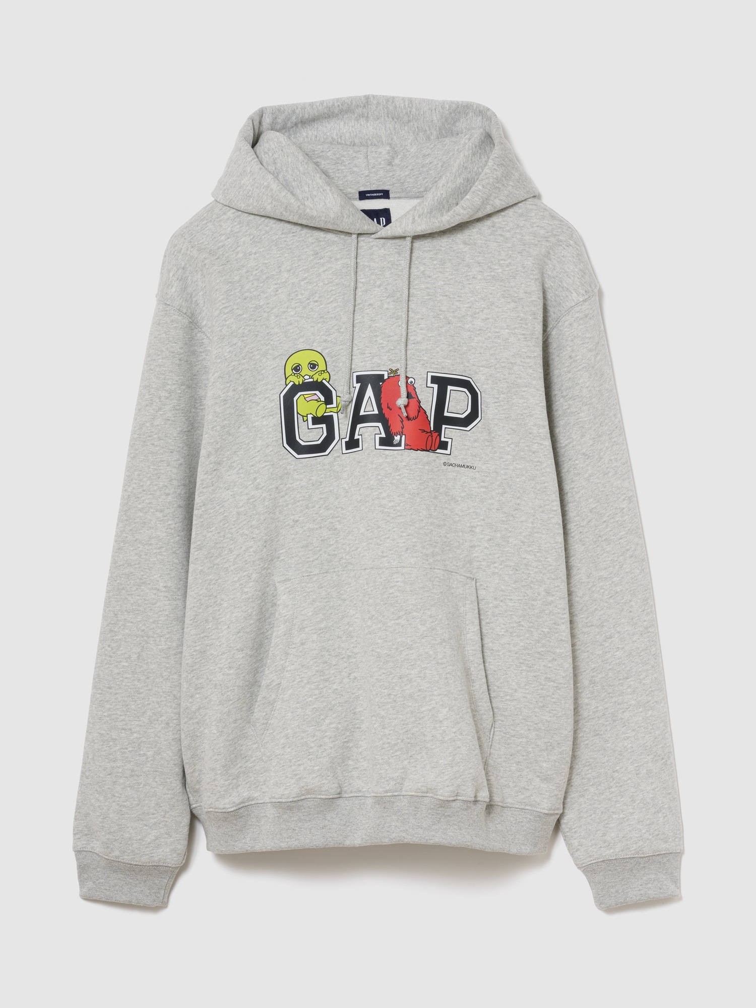 ガチャピン・ムック ヴィンテージソフト リラックスフィット パーカー-0