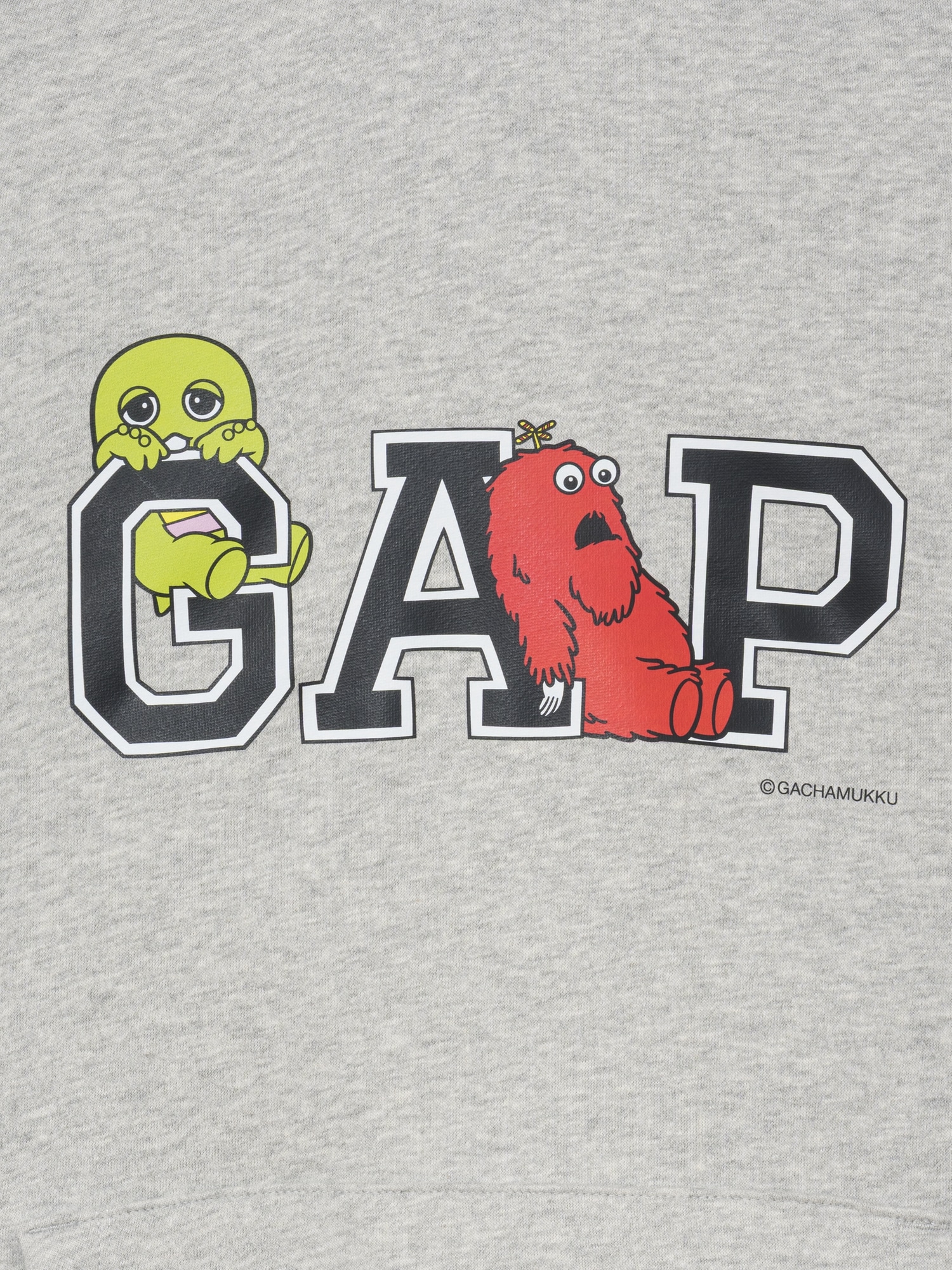 ガチャピン・ムック ヴィンテージソフト リラックスフィット パーカー-2