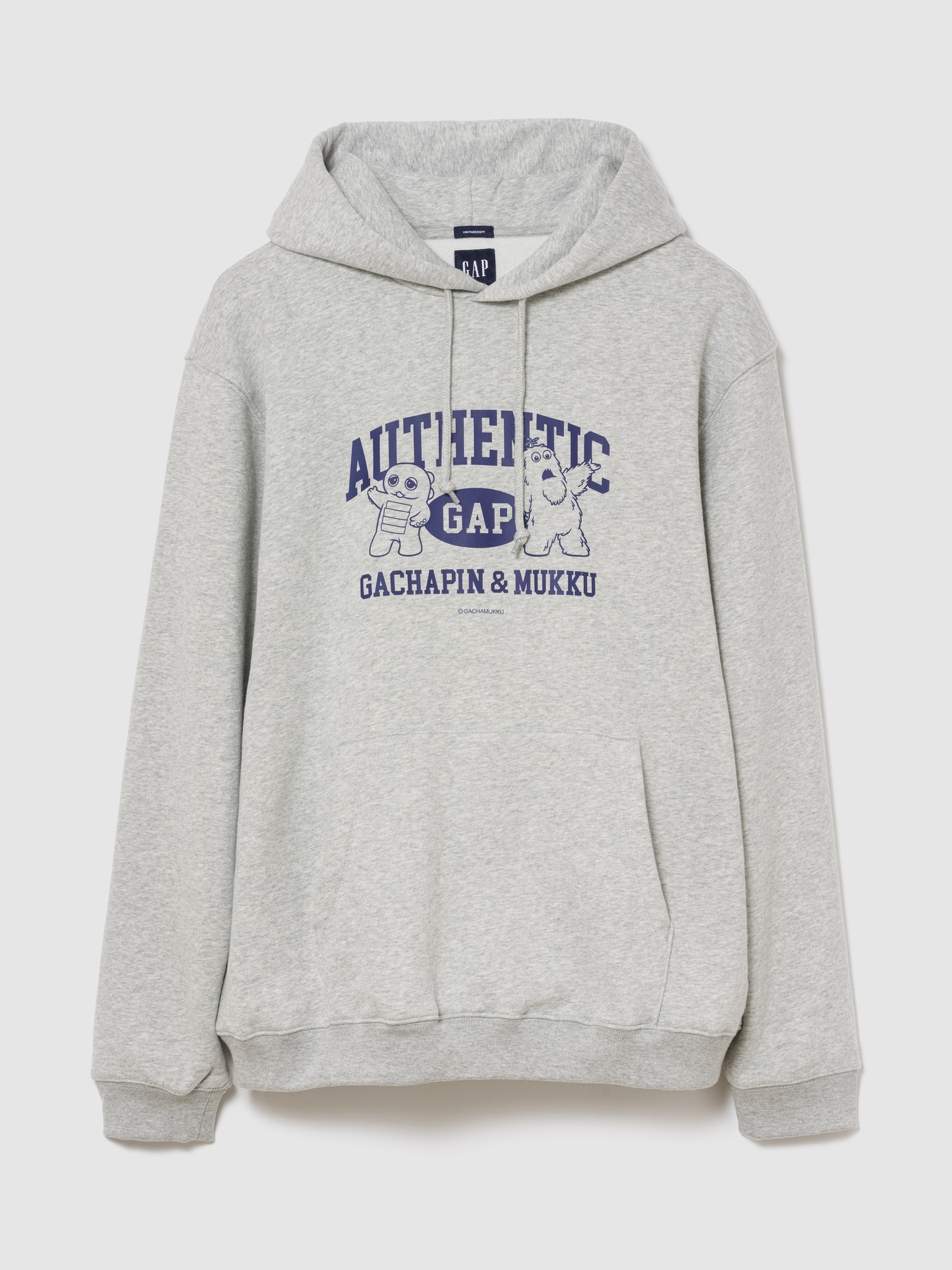 ガチャピン・ムック ヴィンテージソフト リラックスフィット パーカー-0