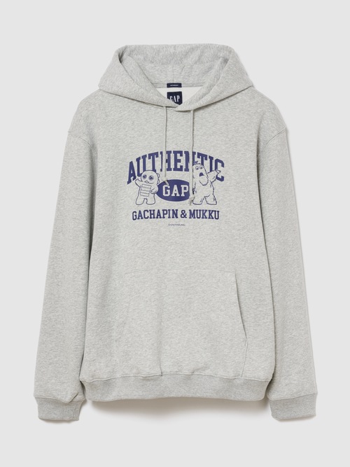 ガチャピン・ムック ヴィンテージソフト リラックスフィット パーカー