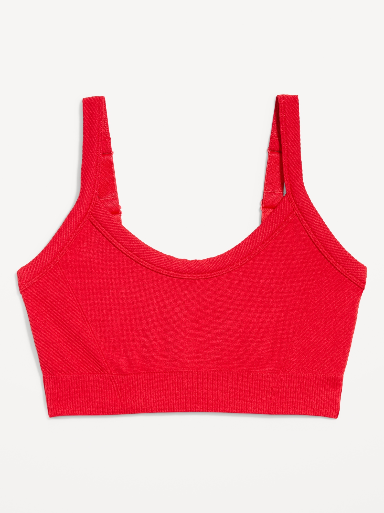 SOUTIEN-GORGE DE SPORT CÔTELÉ À MAINTIEN LÉGER SANS COUTURES