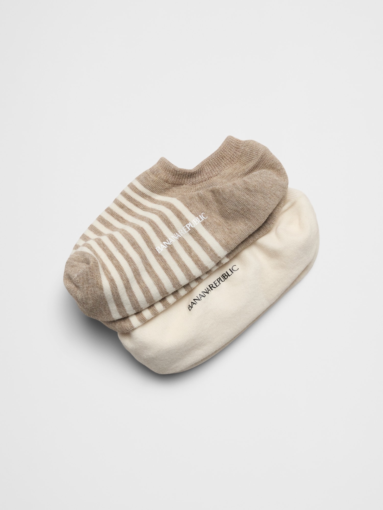 Women's Striped No-Show Socks (2 Pack)