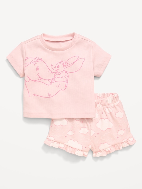 Disney© Dumbo Ribbed T-Shirt and Shorts Set for Baby