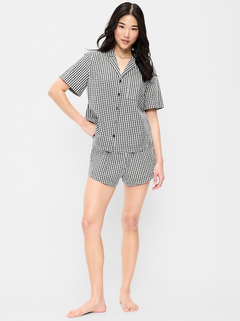 Poplin Pajama Short Set