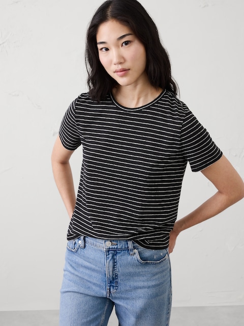 T-SHIRT EN MÉLANGE DE LIN
