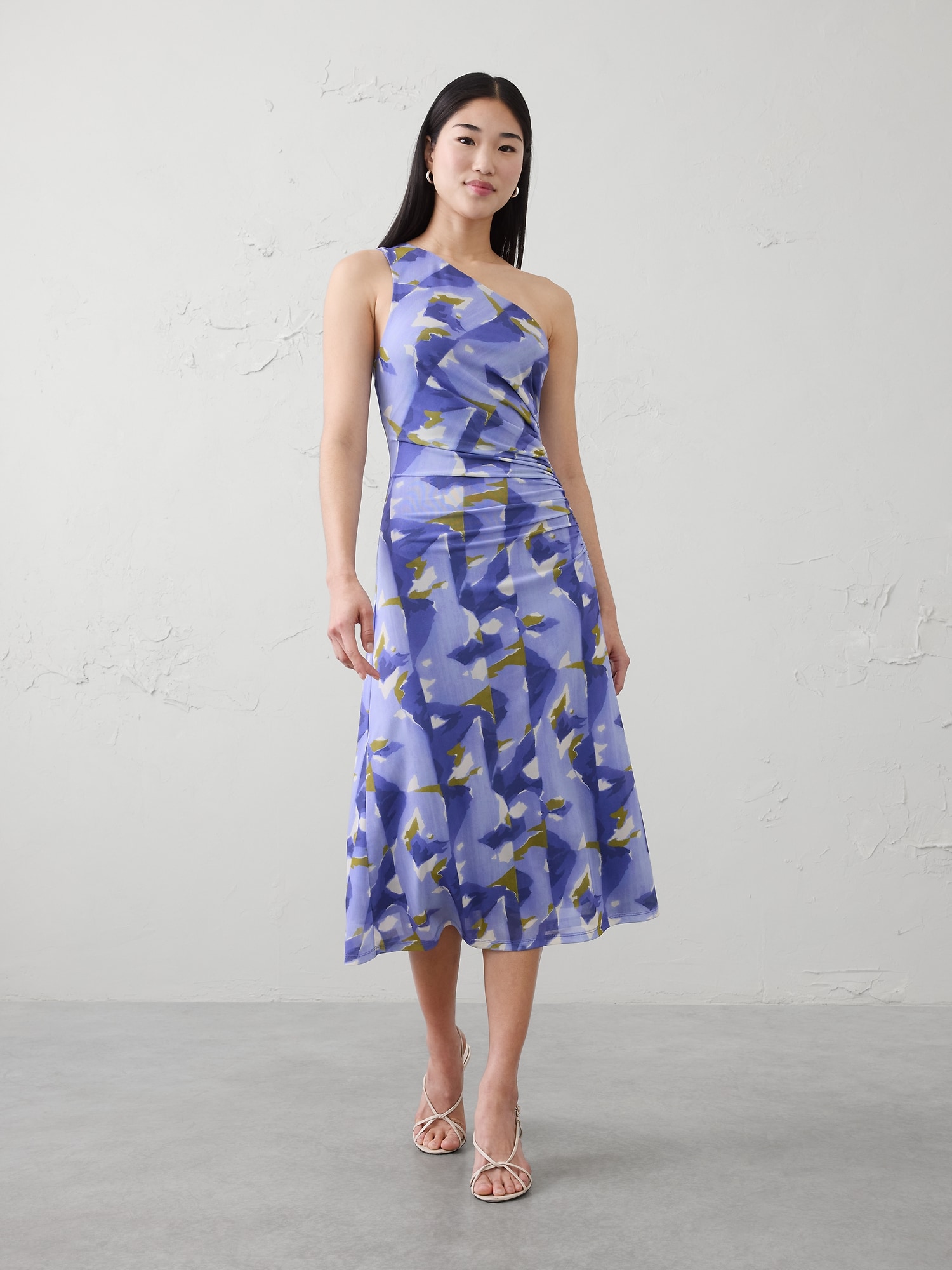 One-Shoulder Midi Dress