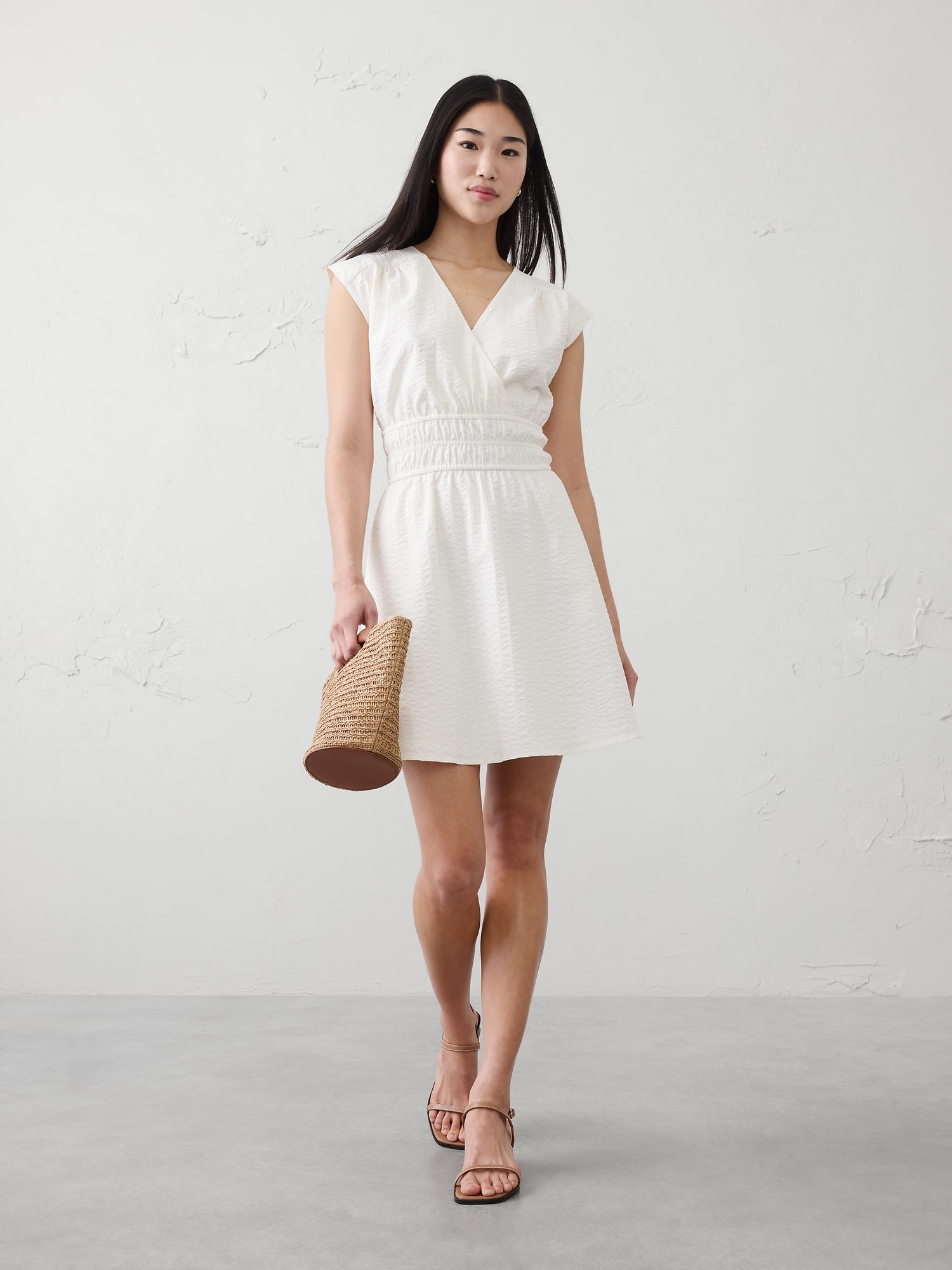 Seersucker Mini Dress