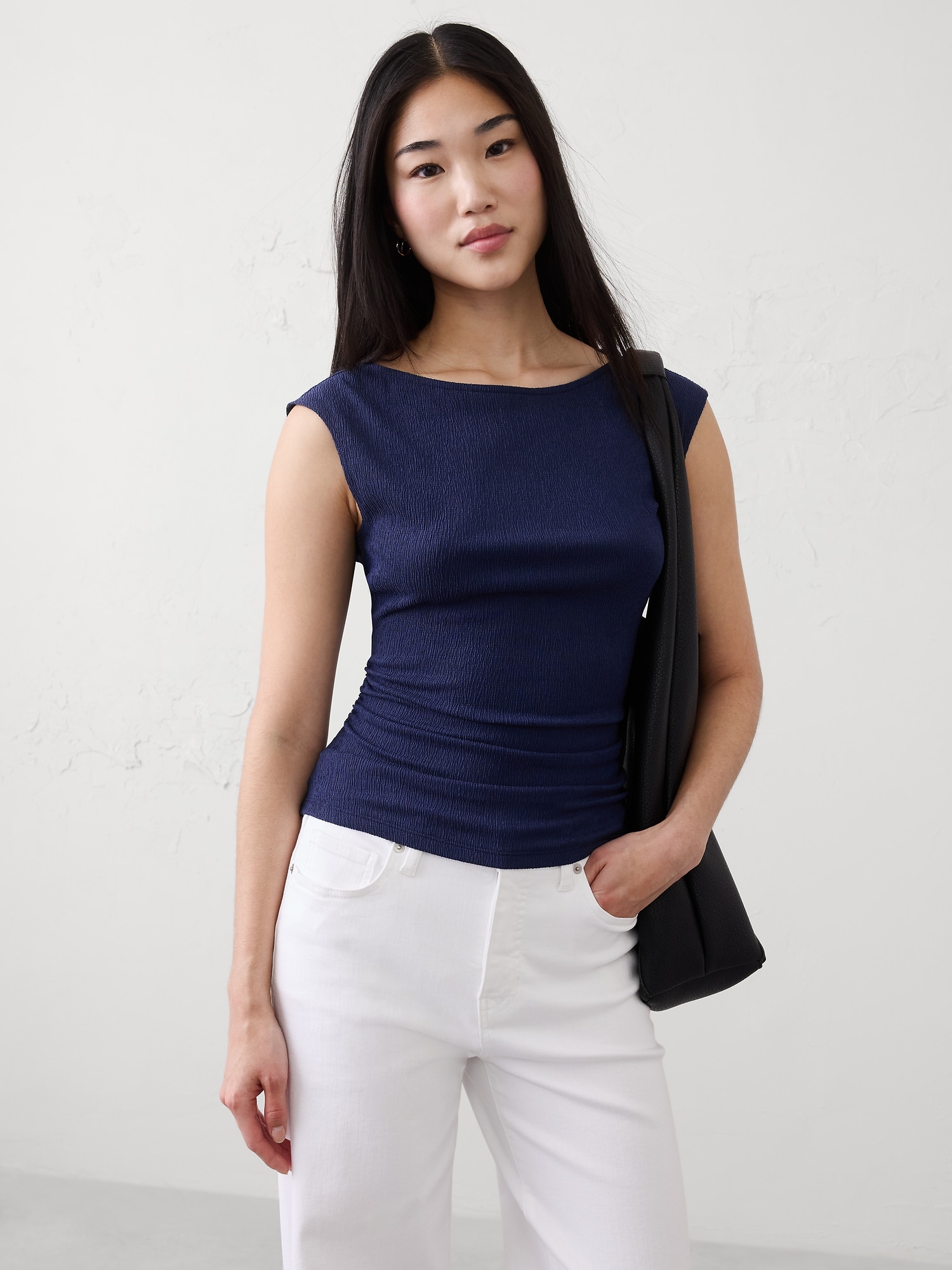 HAUT TEXTURÉ À FRONCES