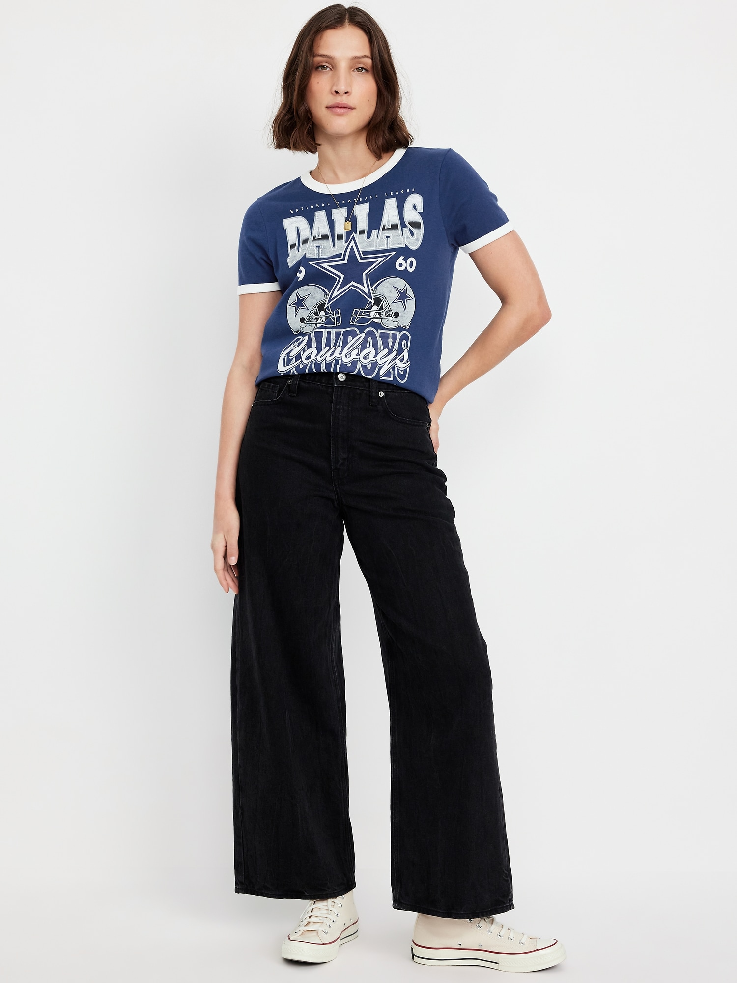 Dallas Cowboys EveryWear Crew-Neck Ringer T-Shirt