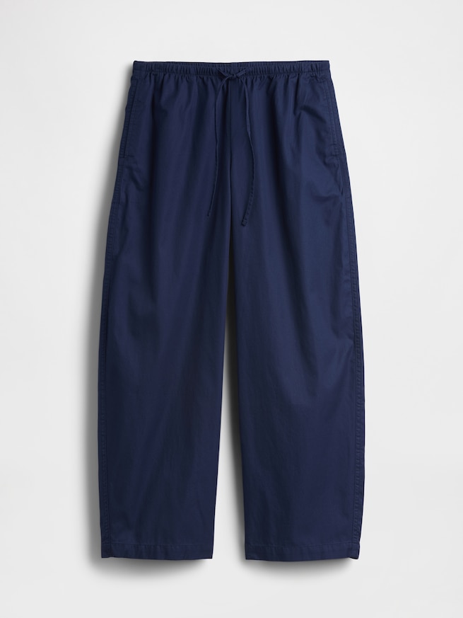 ポプリン イージーウエスト バレルパンツ-5