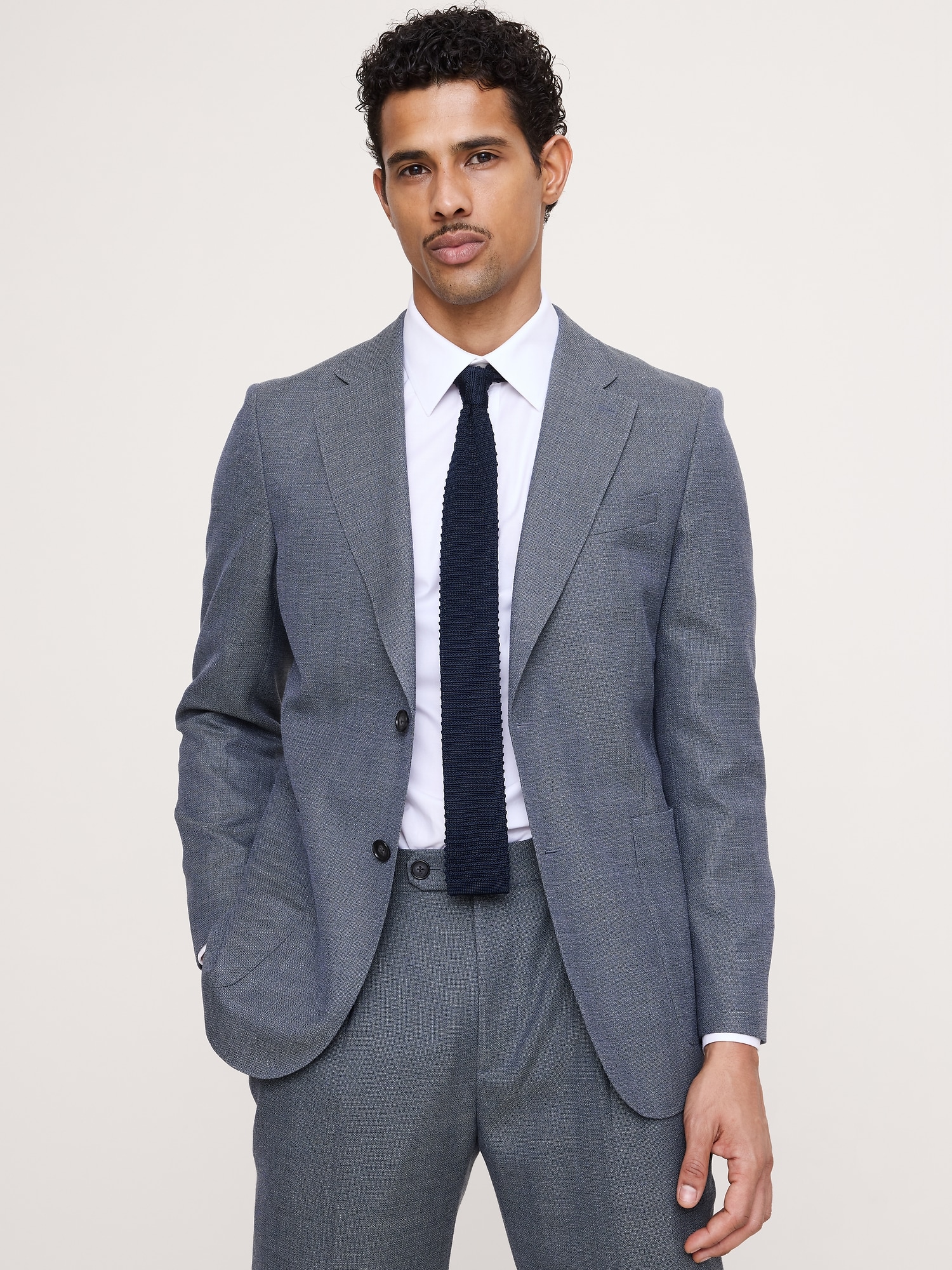 Italian Wool Ventile Suit Jacket