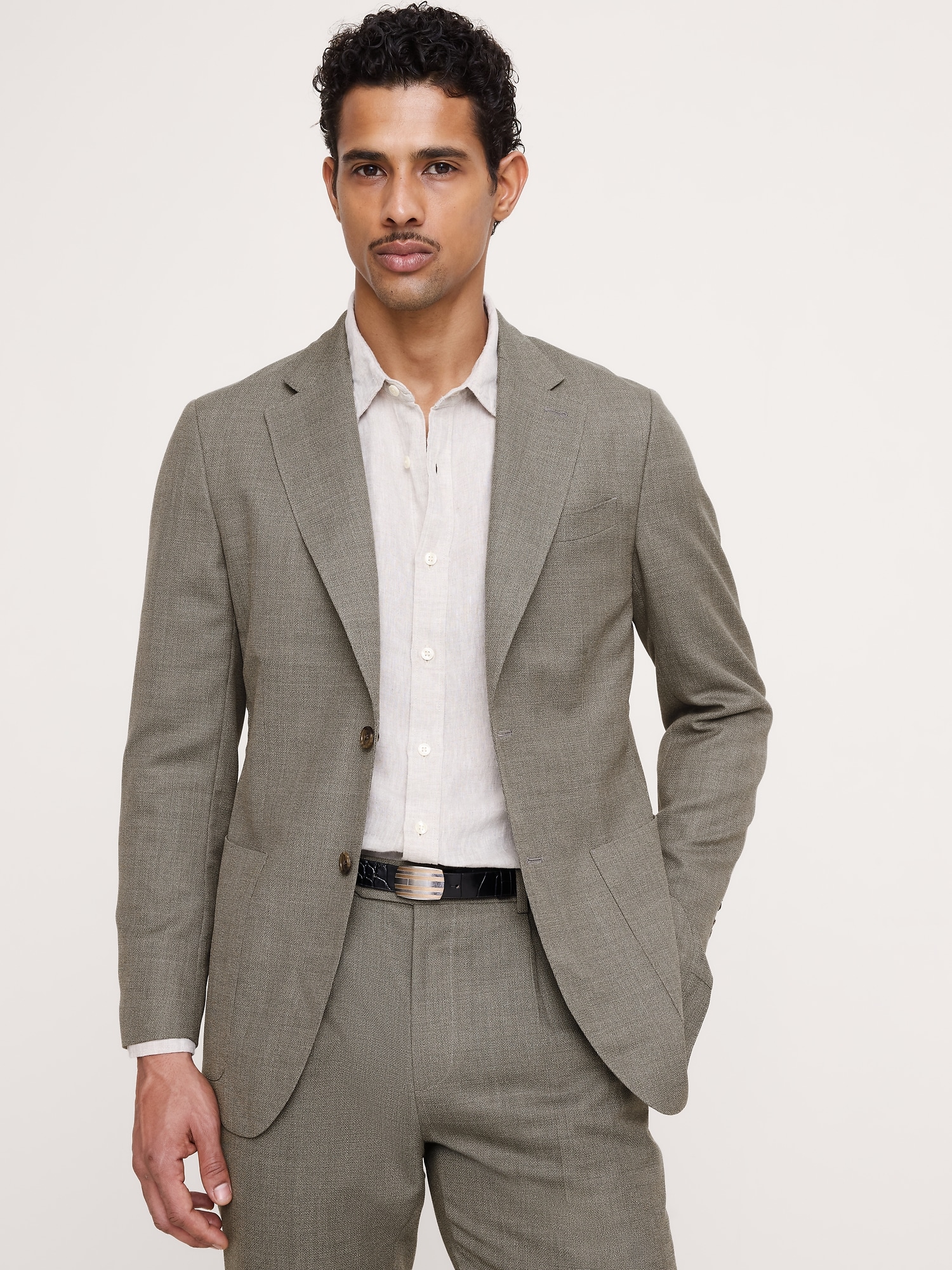 Italian Wool Ventile Suit Jacket
