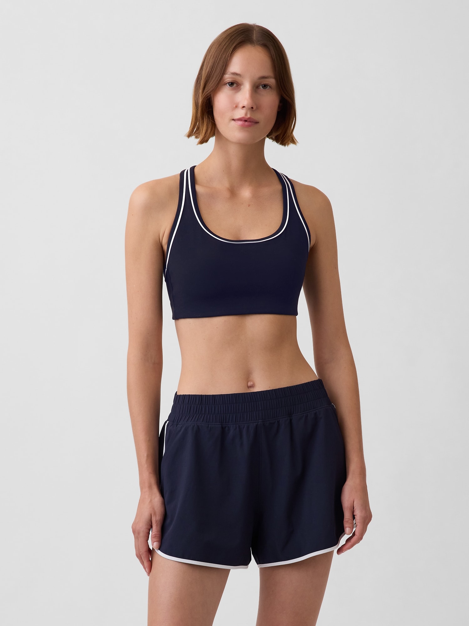 SOUTIEN-GORGE DE SPORT LISSE GAPFIT À DOS NAGEUR À MAINTIEN MOYEN