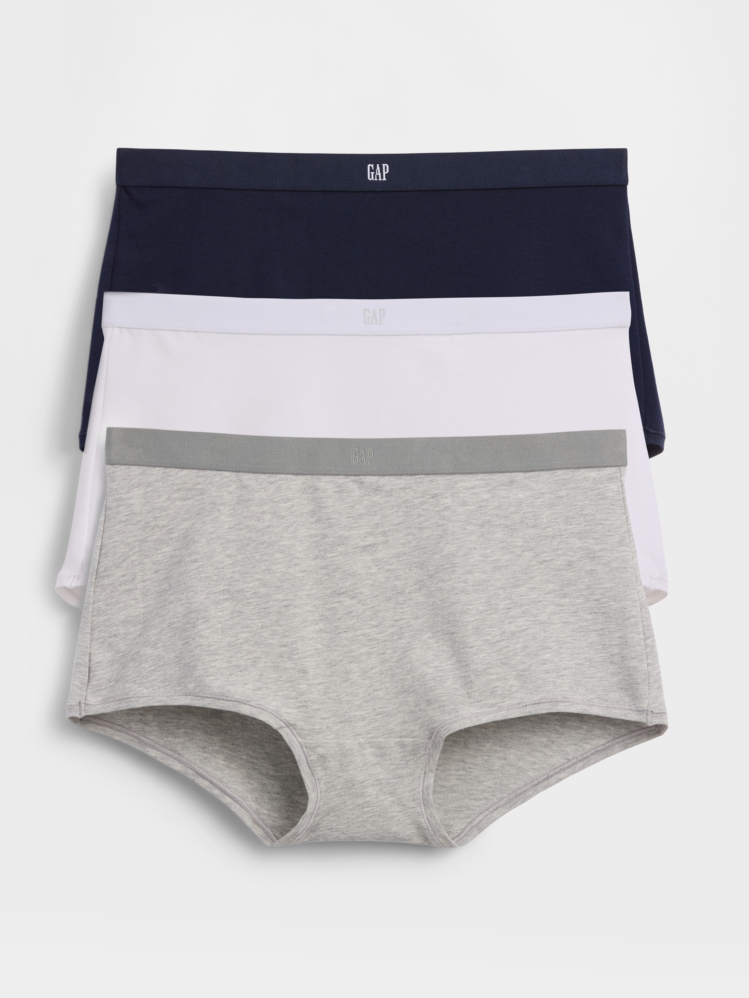 Organic Stretch Cotton Logo Shorty (3-Pack)