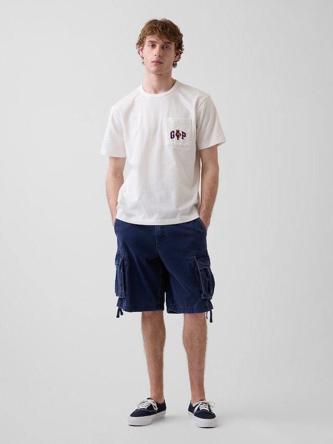 リラックスフィット ブラナンベア GAPロゴTシャツ-1