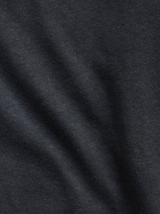 コットンリネン オーバーサイズ クロップドTシャツ-3
