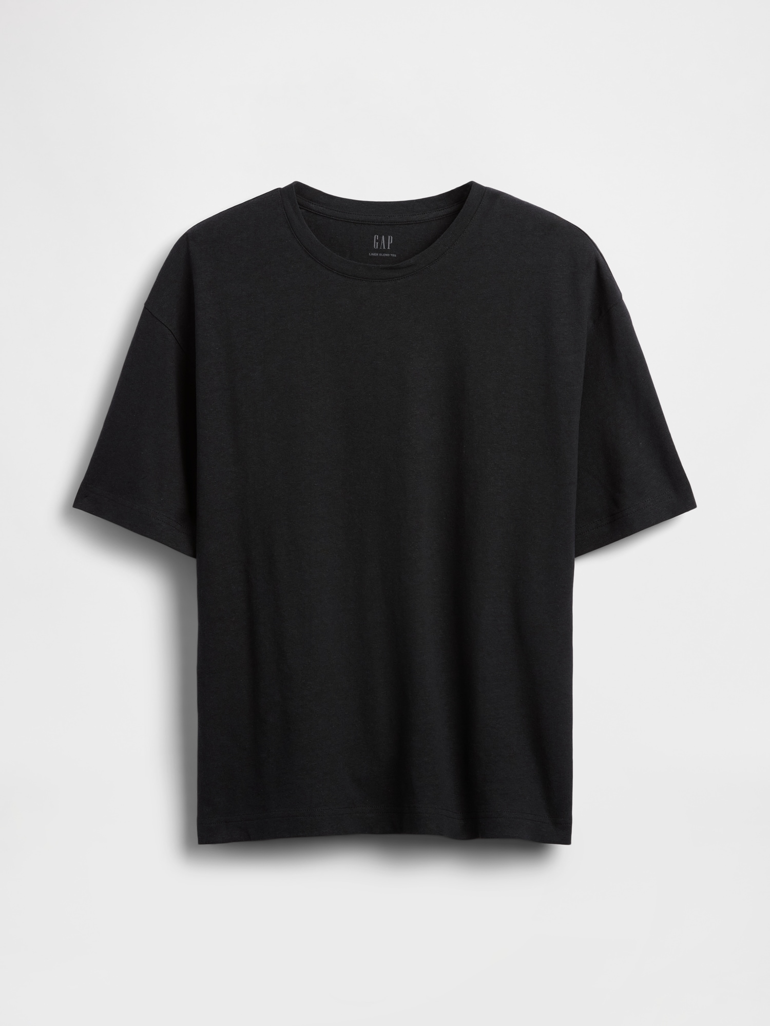 コットンリネン オーバーサイズ クロップドTシャツ-4