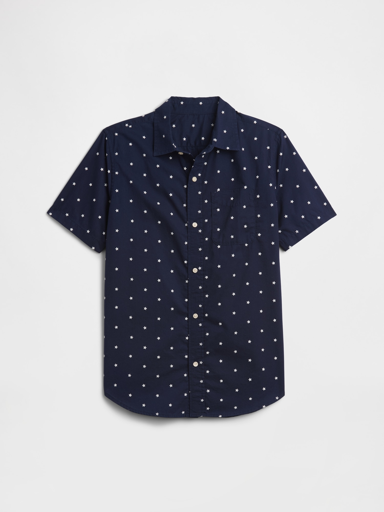 Kids Print Poplin Shirt