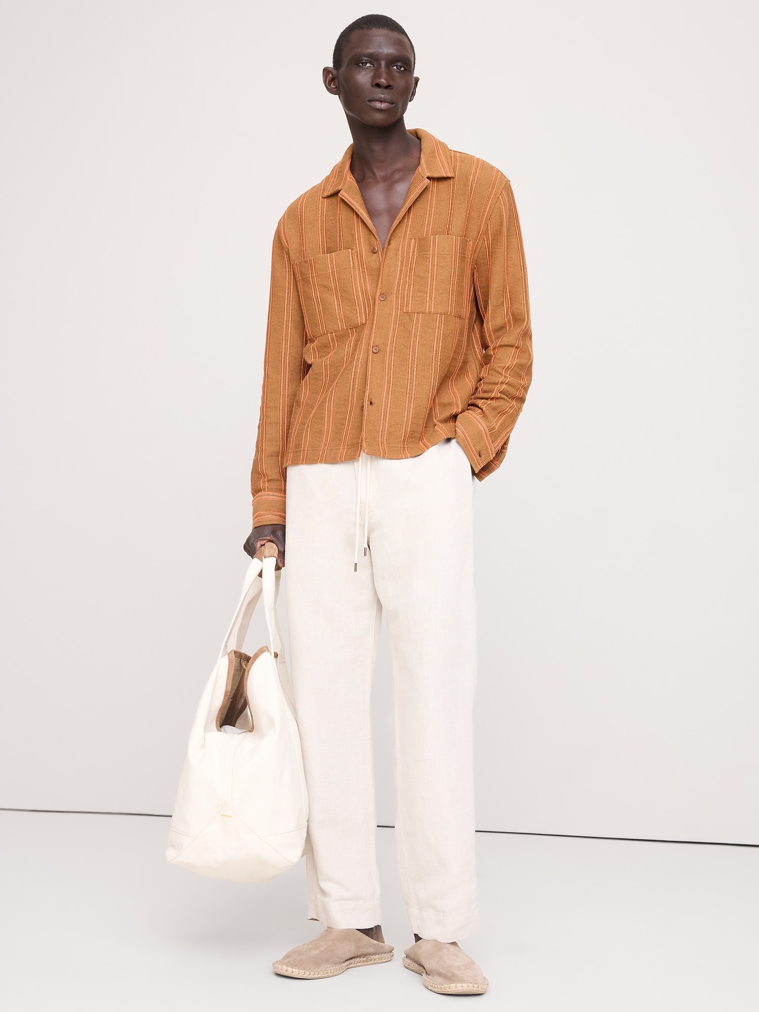 Striped Knit Resort Shirt