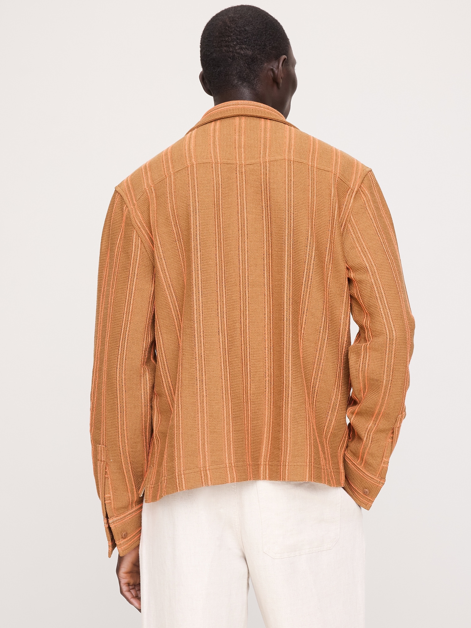 Striped Knit Resort Shirt