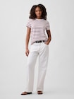 フェイバリット ストライプ クルーネックTシャツ-2