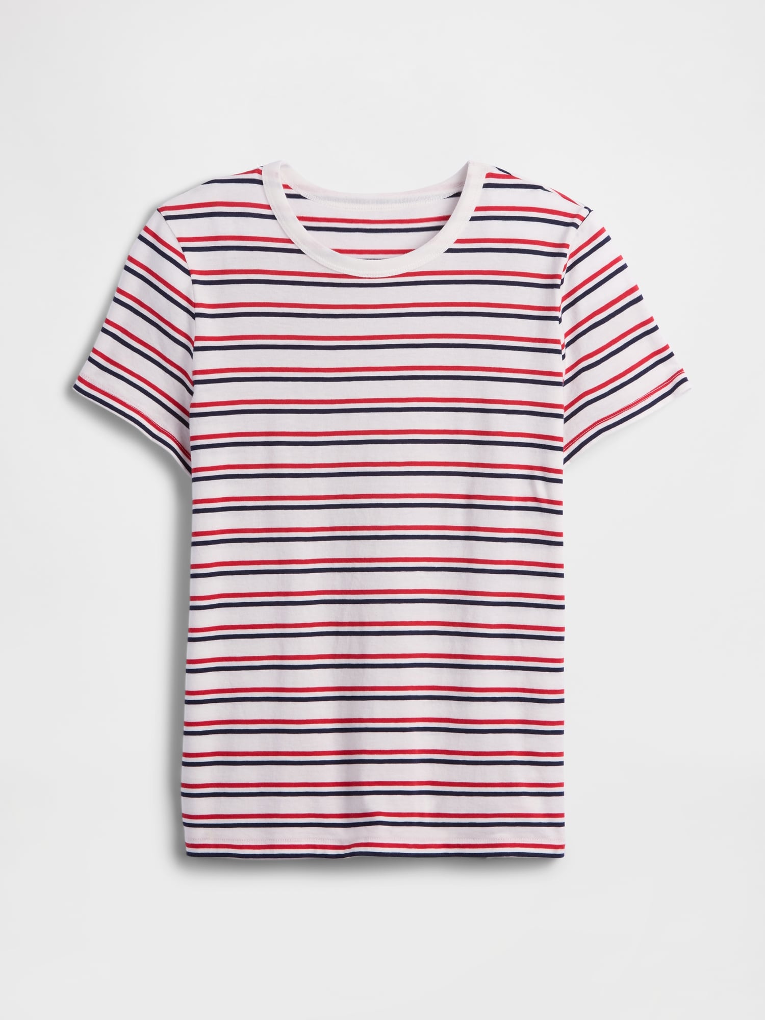 フェイバリット ストライプ クルーネックTシャツ-3