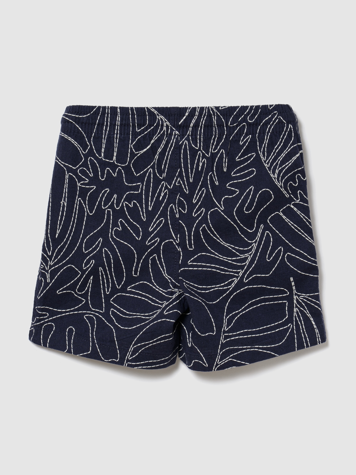 babyGap プルオン プリント リネンブレンド ショートパンツ-1