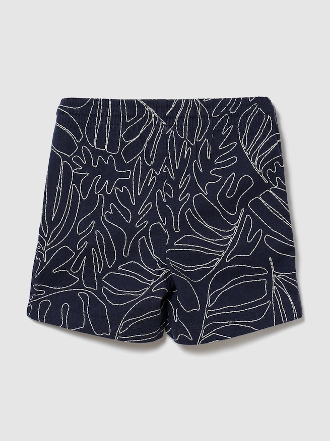 babyGap プルオン プリント リネンブレンド ショートパンツ-1