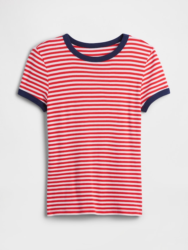 モダンリブ リンガーTシャツ-3
