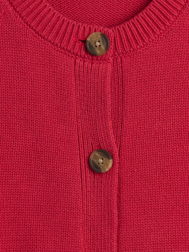 ノースリーブ ボタンアップ セーター-4