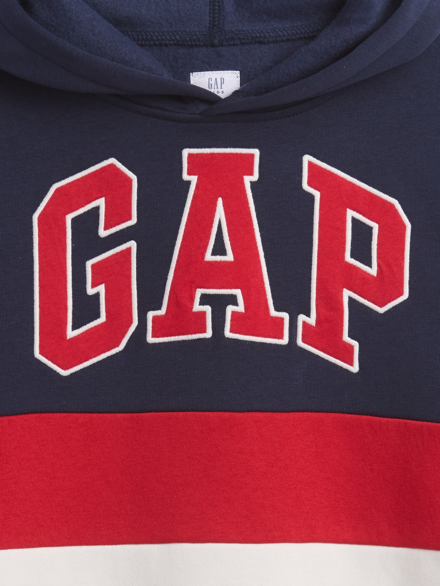 リラックスフィット GAPロゴ カラーブロック パーカー (キッズ)-2