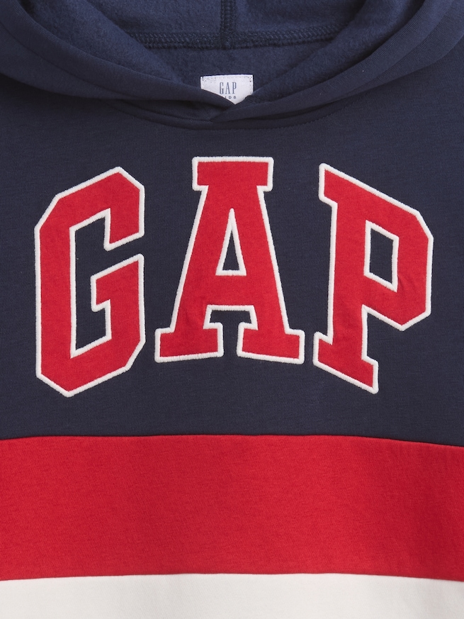 リラックスフィット GAPロゴ カラーブロック パーカー (キッズ)-2