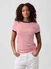 モダンリブ リンガーTシャツ-0