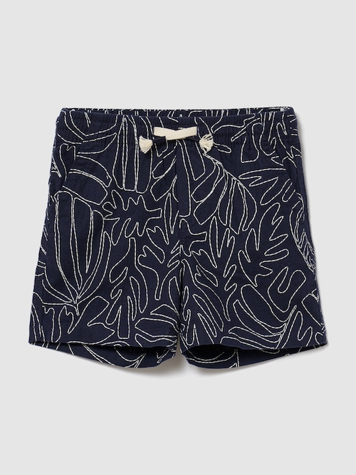 babyGap プルオン プリント リネンブレンド ショートパンツ