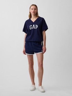 フレンチテリー GAPロゴ ドルフィン ショートパンツ