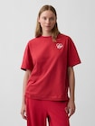 オーバーサイズ GAPハートロゴTシャツ-0